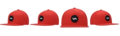 RVCA Men's Red VA Patch Snapback Hat